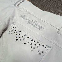 Euro Seat Sticky Breeches, bling *gc, mnr stains, dingy, seam puckers, discolored seat & legs
