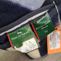 "Competition Sheet" NewMarket Fleece Keyhole Quarter Sheet, tail, bag *vgc, clean, mnr hair, rubs & stains
