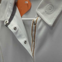 SS Polo Show Shirt, 1/4 snaps *like new, vmnr stain, pills
