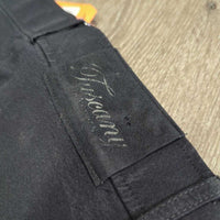 Full Seat Breeches *gc, seam puckers, hairy velcro & faded
