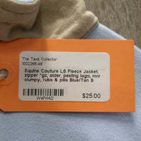 LS Fleece Jacket, zipper *gc, older, peeling logo, mnr clumpy, rubs & pills
