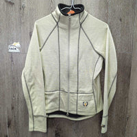 LS Zip Fleece Sweater *vgc, pills, mnr hair
