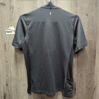 SS Technical Shirt, 1/2 Zip Up, Mesh Panels *vgc, seam rubs & snags
