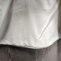 Light Quilt Vest, Zipper *gc, puckers, threads, mnr unstitched seam, loose lining, edge stains
