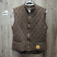 Quilt Vest *vgc, mnr hair, hole, threads
