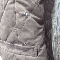Quilt Vest *vgc, mnr hair, hole, threads
