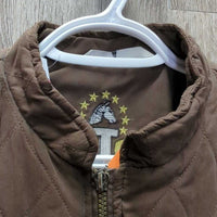 Quilt Vest *vgc, mnr hair, hole, threads
