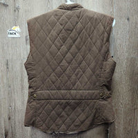 Quilt Vest *vgc, mnr hair, hole, threads
