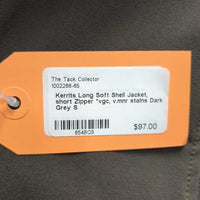 Long Soft Shell Jacket, short Zipper *vgc, v.mnr stains
