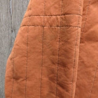 Quilt Jacket, Hvy Fleece Lined *gc, clean, mnr hairy, clumpy, edge rubs & pills, curled end, mnr unstitched seam
