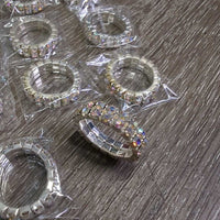 15 Double Row Bling Braiding Elastics, Bag *new
