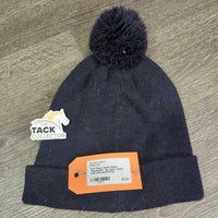 Knit Toque, Pomm Pomm "Equestrian" *gc, hairy, faded, rubs, pills

