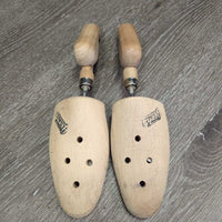 4 Pc Boot Wood Forms: Foot & Tall Adjustable Leg Trees *vgc, clean, mnr marks & stains
