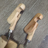 4 Pc Boot Wood Forms: Foot & Tall Adjustable Leg Trees *vgc, clean, mnr marks & stains
