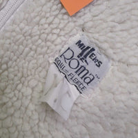 Fleece Half Pad, foam insert *gc, older, mnr rubs, dirt, clumpy, hair, tear, pills, threads, dingy
