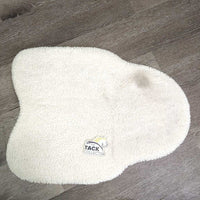 Fleece Half Pad, foam insert *gc, older, mnr rubs, dirt, clumpy, hair, tear, pills, threads, dingy
