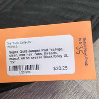 Quilt Jumper Pad *xc/vgc, clean, mnr hair, rubs, threads, manuf. error: crease
