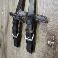 Rsd Bridle, Buckles, Cotton Web Notch Reins *vgc, clean, mnr creases, residue, dents & edge rubs, tight keeper
