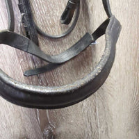 Rsd Bridle, Buckles, Cotton Web Notch Reins *vgc, clean, mnr creases, residue, dents & edge rubs, tight keeper

