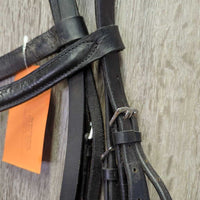 Rsd Bridle, Buckles, Cotton Web Notch Reins *vgc, clean, mnr creases, residue, dents & edge rubs, tight keeper
