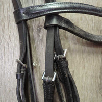 Rsd Bridle, Buckles, Cotton Web Notch Reins *vgc, clean, mnr creases, residue, dents & edge rubs, tight keeper
