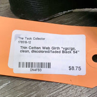 Thin Cotton Web Girth *vgc/gc, clean, discolored/faded
