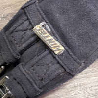 Synthetic Micro Suede Short - Dressage Girth *gc, older, v.pilly & rubbed, clean, faded
