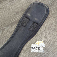 Synthetic Micro Suede Short - Dressage Girth *gc, older, v.pilly & rubbed, clean, faded
