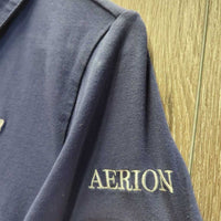 SS Polo Shirt , 1/4 Button Up *vgc, mnr seam puckers, hair & faded
