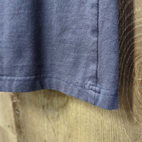 SS Polo Shirt , 1/4 Button Up *vgc, mnr seam puckers, hair & faded
