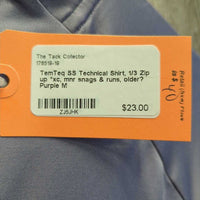 SS Technical Shirt, 1/3 Zip up *xc, mnr snags & runs, older?

