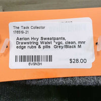 Hvy Sweatpants, Drawstring Waist *vgc, clean, mnr edge rubs & pills
