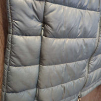 Puffer Vest, zipper *vgc, clean, edge threads & fly away fill
