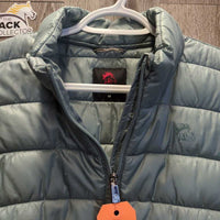 Puffer Vest, zipper *vgc, clean, edge threads & fly away fill
