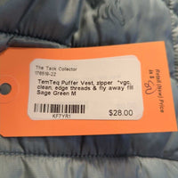 Puffer Vest, zipper *vgc, clean, edge threads & fly away fill
