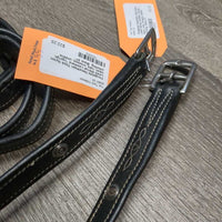Thick Nylon Lined Stirrup Leathers *vgc/gc, clean, rubs, creases, undone stitching
