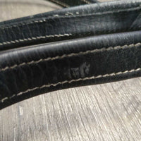 Thick Nylon Lined Stirrup Leathers *vgc/gc, clean, rubs, creases, undone stitching
