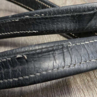 Thick Nylon Lined Stirrup Leathers *vgc/gc, clean, rubs, creases, undone stitching
