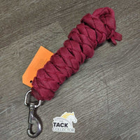Braided Nylon Web Lead Rope *gc, clean, faded, stains, rubs, frays

