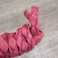 Braided Nylon Web Lead Rope *gc, clean, faded, stains, rubs, frays
