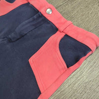 JUNIORS Hvy Cotton Breeches *gc, faded, popped seat elastics
