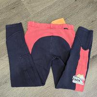JUNIORS Hvy Cotton Breeches *gc, faded, popped seat elastics
