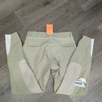 Euro Seat Breeches *gc, puckers, rubs, mnr curled waist, seat & legs: discolored, stains, rubs & pills
