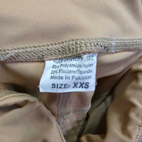 Full Seat Sticky Riding Tight Breeches, Pull On *gc/fair, v.rubbed, frayed & pilly seams, cracking logo, rubs, pills, dingy, discolored seat & legs

