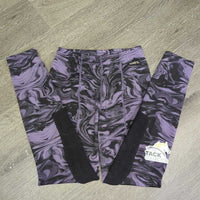 JUNIORS Riding Tight Breeches, Pull On, Drawstring Waist *gc/fair, puckers, knees: sm holes,unstitched & puckered, older
