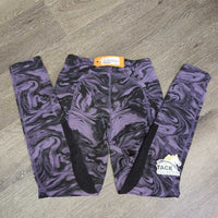 JUNIORS Riding Tight Breeches, Pull On, Drawstring Waist *gc/fair, puckers, knees: sm holes,unstitched & puckered, older
