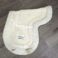 Waffle Fitted Fleece Hunter Saddle Pad *gc/fair, stains, pills, clumpy, mnr hair, dirt, dingy
