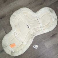 Waffle Fitted Fleece Hunter Saddle Pad *gc/fair, stains, pills, clumpy, mnr hair, dirt, dingy
