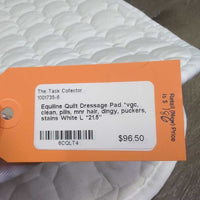 Quilt Dressage Pad *vgc, clean, pills, mnr hair, dingy, puckers, stains
