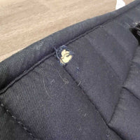Quilt Dressage Pad, 1x bling, 1x piping *gc, clean, mnr hair, faded, threads, rubs, hole, puckers
